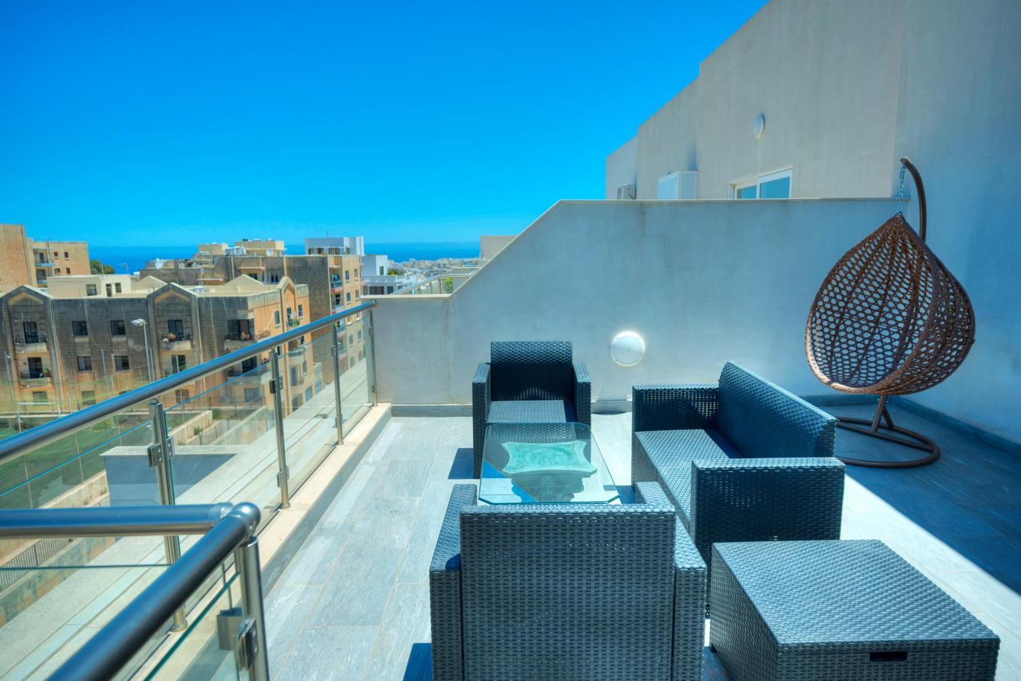 Luxurious Penthouse With 2 Large Terraces Dger1-1 Apartman San Ġiljan Kültér fotó